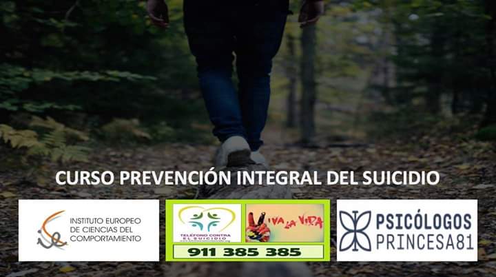 CURSO DE PREVENCIÓN INTEGRAL DEL SUICIDIO.