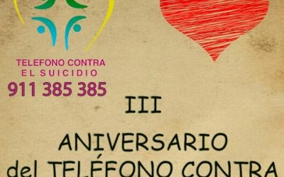 3 AÑOS DEDICADOS A LA PREVENCIÓN DEL SUICIDIO